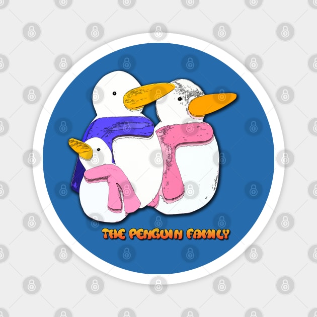 The Penguins Family Magnet by RiverPhildon